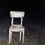 "Chair". 2014. Oil on canvas. 14" x 18" | 36cm x 46cm. Not available.