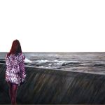 "On the promenade with Baudrillard".
2009. Oil on canvas. 48" x 72" | 122cm x 183cm. Not available.